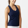 Lucky In Love V-Neck Tank W/ Bra (Midnight)
