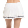 Lucky In Love Finish Line Pleated Skirt (White)