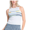 Lucky In Love Finish Line Tank (White)