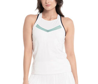 Lucky In Love V.I.P. Tank W/ Bra (White)