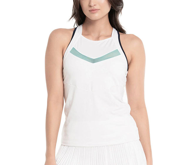 Lucky In Love V.I.P. Tank W/ Bra (White)