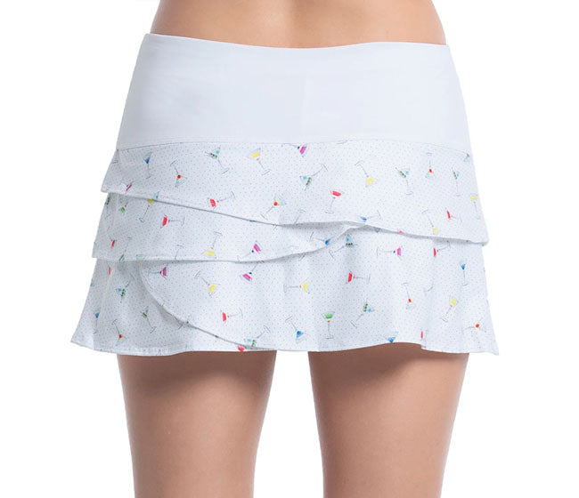 Lucky In Love Long Happy Hour Scallop Skirt (Multi)