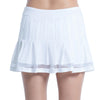 Lucky In Love Long Vintage Pleated Skirt (W) (White)