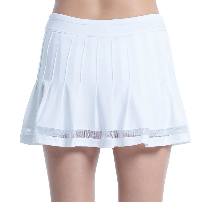 Lucky In Love Long Vintage Pleated Skirt (W) (White)