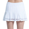 Lucky In Love Long Vintage Pleated Skirt (W) (White)