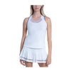 Lucky In Love Shimmer Tank (White)