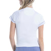 Lucky In Love Ikat Stripe Short Sleeve Top (White)