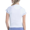 Lucky In Love Ikat Stripe Short Sleeve Top (White)