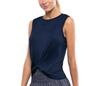 Lucky In Love Twist Front Tank (Midnight)