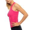 Lucky In Love One Love Rib Tank (Shocking Pink)
