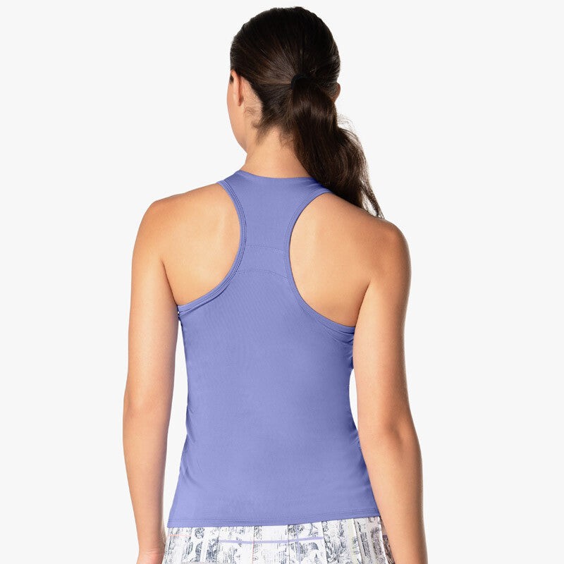 Lucky In Love V-Neck Tank W/ Bra (Lilac)