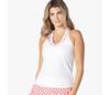 Lucky In Love Shockin' Stripes Tank W/ Bra (White)