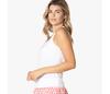Lucky In Love Shockin' Stripes Tank W/ Bra (White)