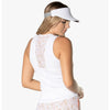 Lucky In Love Fast Lane Rib Tank (White)