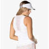 Lucky In Love Fast Lane Rib Tank (White)
