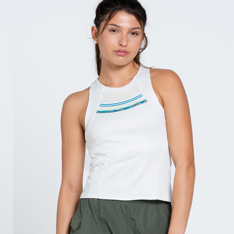 Lucky In Love Isla Tank W/ Bra (Bone)