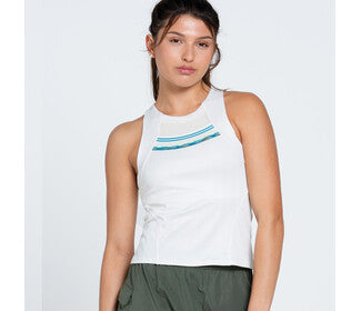 Lucky In Love Isla Tank W/ Bra (Bone)