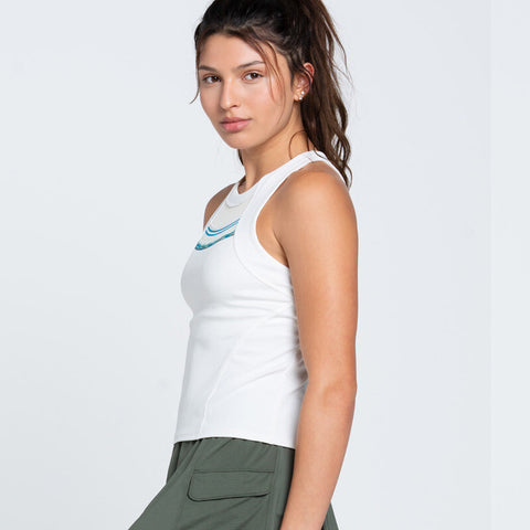 Lucky In Love Isla Tank W/ Bra (Bone)