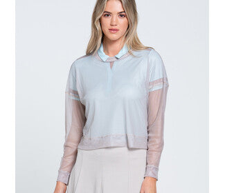 Lucky In Love Hype Mesh Long Sleeve (Champagne)