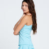 Lucky In Love Club Racerback Tank W/ Bra (Cool Blue)