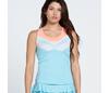 Lucky In Love Club Racerback Tank W/ Bra (Cool Blue)