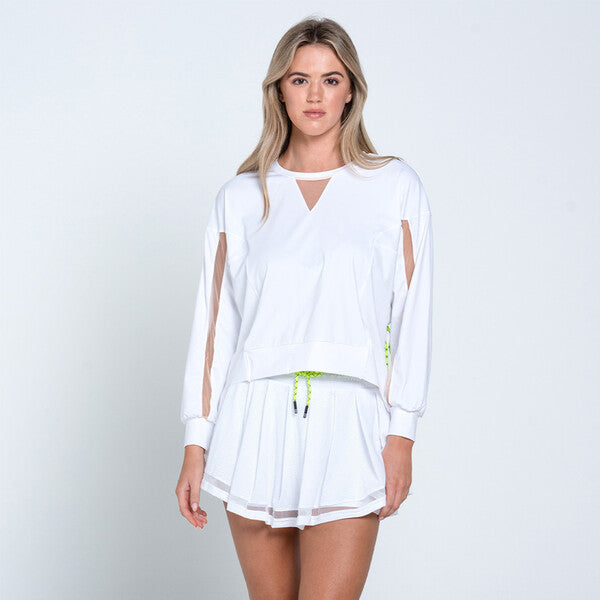 Lucky In Love Be Tulle Throw Over (White)