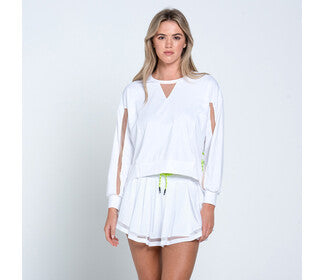 Lucky In Love Be Tulle Throw Over (White)