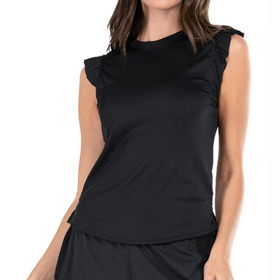 Lucky In Love Bring It On Rib Tank (Navy) Lucky In Love