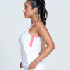 Lucky In Love Every Game Shimmer Tank (White)