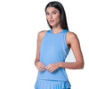 Lucky In Love High Neck Action Tank W/ Bra (Periwinkle) Lucky In Love