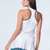Lucky In Love Stripe Hype Tank W/ Bra (White)