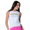 Lucky In Love Set Tie Back Tank (White)