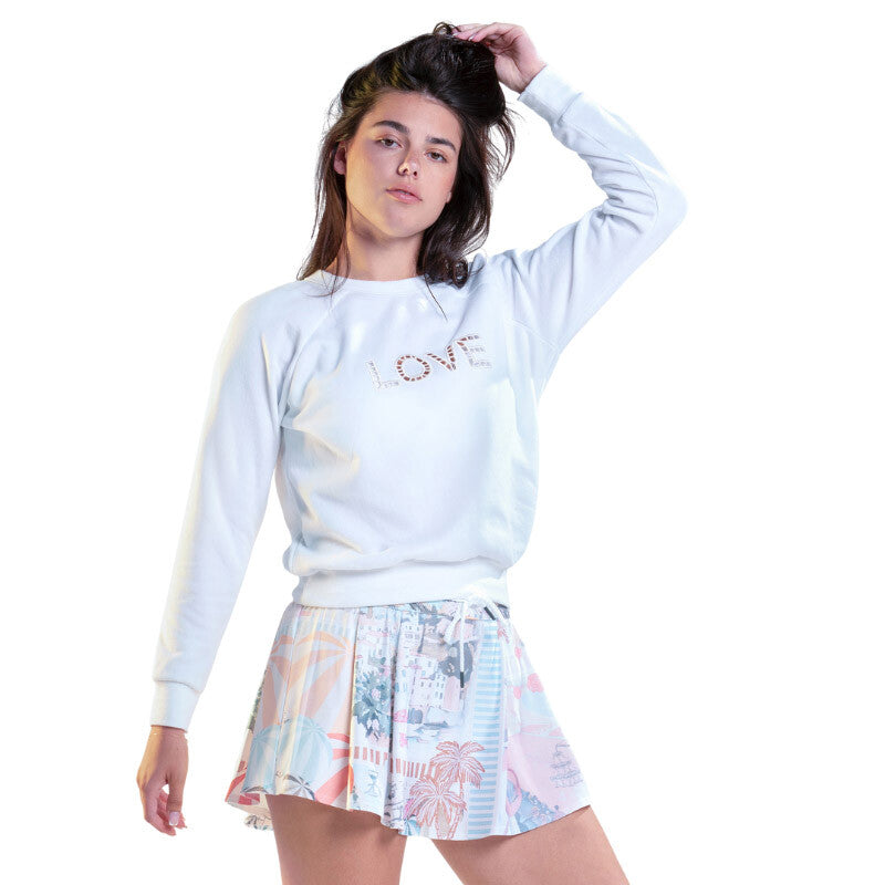 Lucky In Love Love Pullover (W) (White)