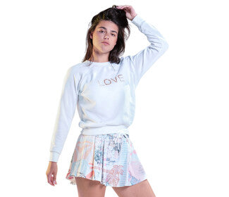 Lucky In Love Love Pullover (W) (White)