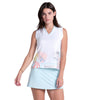 Lucky In Love Breeze Club V-Neck Tank (W) (White)
