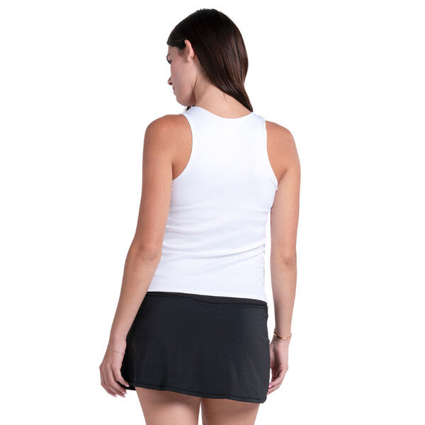 Lucky In Love Glow Stripe Tank (W) (White)