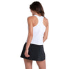 Lucky In Scoop Neck Rib Tank W/ Bra (W) (White)