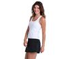 Lucky In Scoop Neck Rib Tank W/ Bra (W) (White)