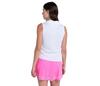 Lucky In Love Piped Birdie Polo Tank (W) (White/Pink)