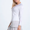 Lucky In Love Weave It To Me Long Sleeve (W) (White)