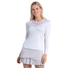 Lucky In Love Weave It To Me Long Sleeve (W) (White)
