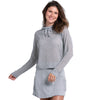 Lucky In Love Chill Day Long Sleeve Pullover (W) (Grey)