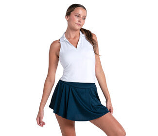Lucky In Love Club Polo Tank (W) (White)