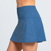 Lucky In Love Long Baseline Skirt (Steel Blue)