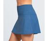 Lucky In Love Long Baseline Skirt (Steel Blue)