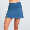 Lucky In Love Long Baseline Skirt (Steel Blue)