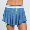 Lucky In Love High Waist Ace Of Steel Skirt (Steel Blue)