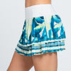 Lucky In Love Caribbean Vibes Pleated Skirt (Caribbean Blue)