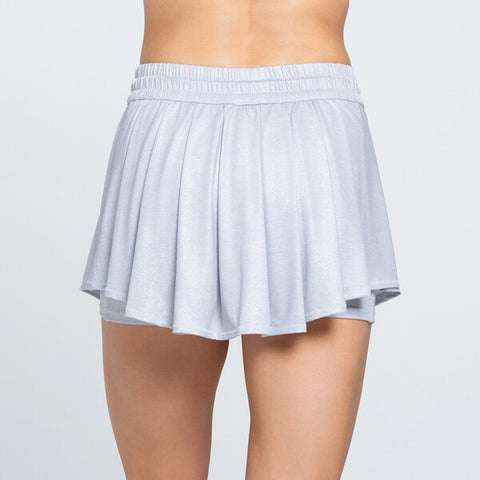 Lucky In Love High Waist All That Shimmers Skirt (Grey)