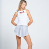 Lucky In Love High Waist All That Shimmers Skirt (Grey)